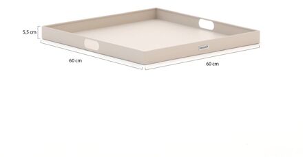 Manifesto dienblad 60x60cm - Laagste prijsgarantie! Taupe