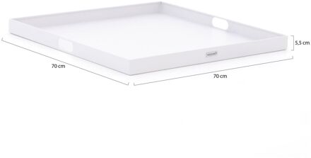 Manifesto dienblad 70x70cm - Laagste prijsgarantie! Wit