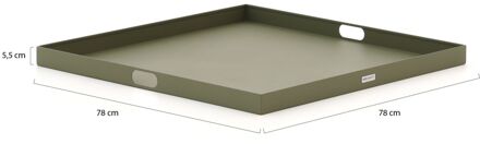 Manifesto dienblad 78x78cm - Laagste prijsgarantie! Groen