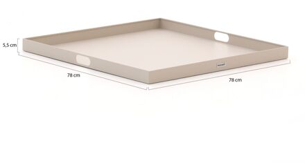 Manifesto dienblad 78x78cm - Laagste prijsgarantie! Taupe