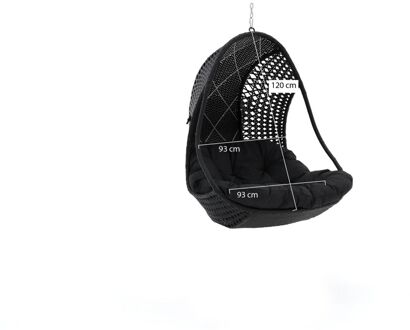 Manifesto Duno hangstoel (alleen basket) - Laagste prijsgarantie! Zwart