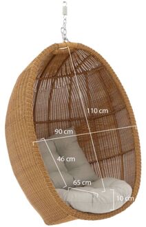 Manifesto Lucana hangstoel (alleen basket) - Laagste prijsgarantie! Taupe