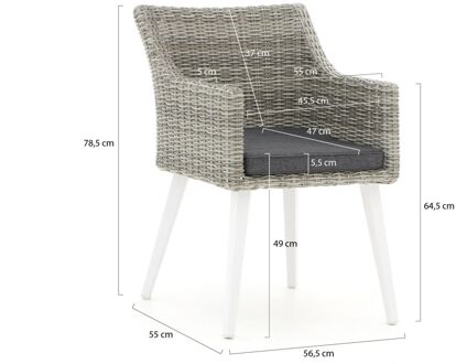 Manifesto Matese/Sora 220cm dining tuinset 7-delig - Laagste prijsgarantie! Grijs