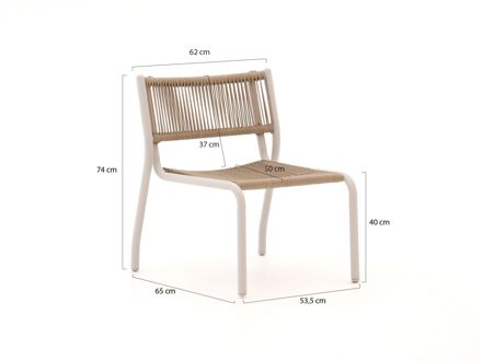 Manifesto Misurina lounge tuinstoel stapelbaar - Laagste prijsgarantie! Taupe