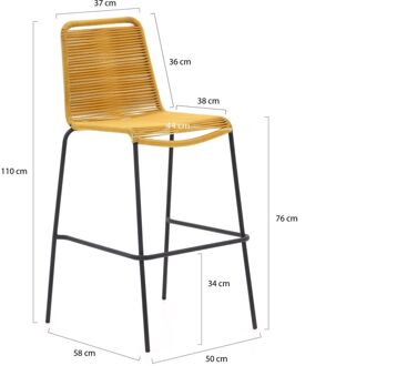 Manifesto Mussa/ROUGH-X 135cm barset 5-delig stapelbaar - Laagste prijsgarantie! Bruin