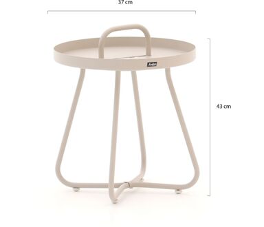 Manifesto Pito bijzet tuintafel ø 37cm (h:43cm) - Laagste prijsgarantie! Taupe