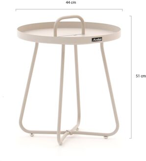 Manifesto Pito bijzet tuintafel ø 44cm (h:51cm) - Laagste prijsgarantie! Taupe
