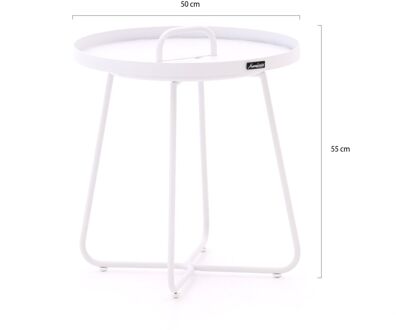 Manifesto Pito bijzet tuintafel ø 50cm (h:55cm) - Laagste prijsgarantie! Wit