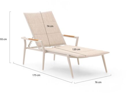 Manifesto Roncade ligbed stapelbaar/verstelbaar - Laagste prijsgarantie! Taupe