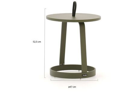 Manifesto Salemi bijzet tuintafel ø47 (h:52,5cm) - Laagste prijsgarantie! Groen