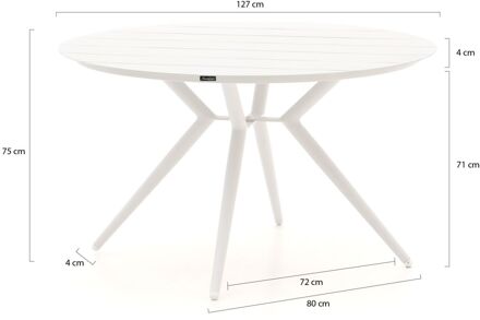 Manifesto Sora dining tuintafel ø 127cm (h:75cm) - Laagste prijsgarantie! Wit