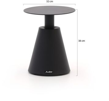 Manifesto Tusa bijzet tuintafel ø 32 (h:38cm) - Laagste prijsgarantie! Zwart