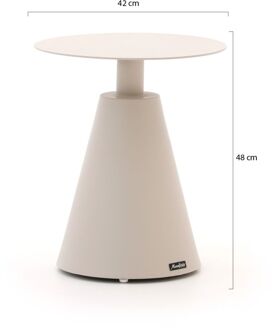 Manifesto Tusa bijzet tuintafel ø 42 (h:48cm) - Laagste prijsgarantie! Taupe