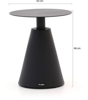 Manifesto Tusa bijzet tuintafel ø 42 (h:48cm) - Laagste prijsgarantie! Zwart
