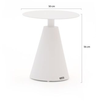 Manifesto Tusa bijzet tuintafel ø 50 (h:56cm) - Laagste prijsgarantie! Wit