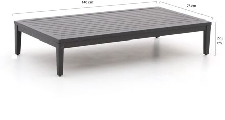 Manifesto Valero lounge tuintafel 140x75x27,5cm - Laagste prijsgarantie! Grijs