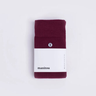 Manitou super soft socks 034 red - maat One size Rood