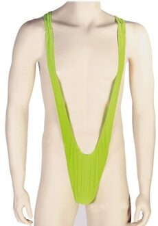 Mankini - groen - voor heren - one size - vrijgezellenfeest - verkleedkleren volwassenen