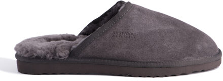 "Manly" Australië Schapenvacht Wollen Pantoffels, Grijs