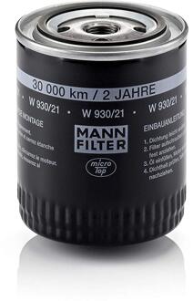MANN FILTER Oliefilter W930 / 21