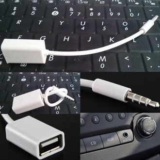 Mannelijke Connector Adapter Audio USB 2.0 Plug Man-vrouw Converter 3.5mm Jack Auto Aux Kabel
