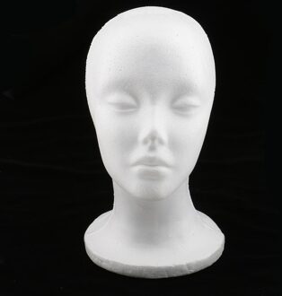 Mannelijke Mannequin Hoofd Wit Piepschuim Foam Hoofd Cosmetica Model Pruik Display Glazen Hoed Headset Display Stand Rack stijl B