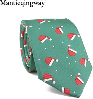 Mannelijke Past Kerst Stropdassen Voor Mens Sneeuwvlok Patroon Polyester Stropdas Business Wedding Dassen 03