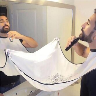 Mannelijke Zwarte Baard Schort Haar Scheren Schort Man Badkamer Schort Voor Jongens Waterdichte Bloemen Doek Huishoudelijke Schoonmaakmiddelen Protector