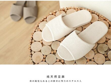 Mannen 44-45 Indoor Home Antibacteriële Niet-Stinkende Voeten Antislip Mute Dikke Bodem Vier Seizoenen linnen Slippers Vrouwelijke Zomer
