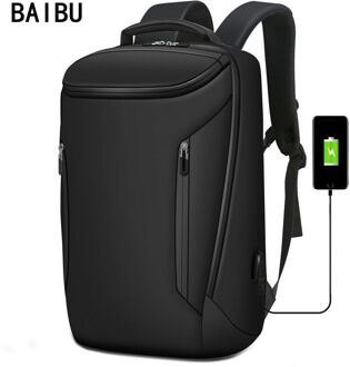 Mannen Anti-dief Mode Mannen Rugzak Multifunctionele Waterdichte 15.6 inch Laptop Tas Man USB Opladen Reistas