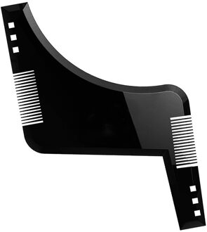 Mannen Baard Zorg Zwart/Wit Uiterlijk snor moulding Kappers Plastic Haar Vormgeven Styling Sjabloon heerser kammen Tool