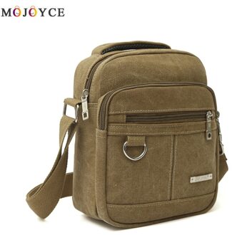 Mannen Bag Casual Canvas Mannen Rits Messenger Bag Crossbody Handtas Zwart Kaki Bruin Bolsa Torebka khaki