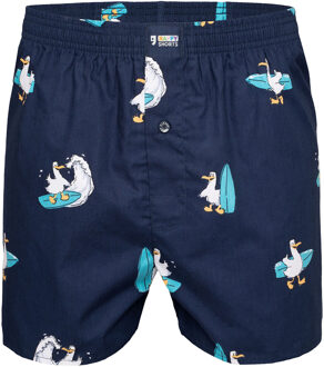 Mannen Bokser Motive - maat Donkerblauw