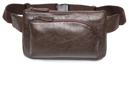 Mannen Casual Borst Tas Mode Crossbody Back Pack Messenger Bags mannen Schoudertas Mobiele Telefoon Pakket Portemonnee CJJJing koffie