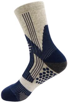 Mannen Compressie Sokken Anti-Slip Schokabsorptie Ademend Sport Sokken Voor Marathon Bergbeklimmen grijs