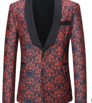 Mannen Creatieve Leisure Suit Business Met Afdrukken Een Korrel Van Een Mannen Pak XXXL