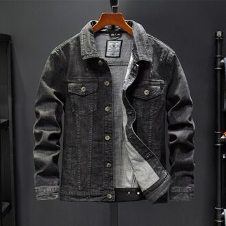 Mannen Denim Jasje Lente Herfst Casual Retro Mens Jacket Gewassen Jean Jas Jas Mannelijke Chaqueta Vaquera Xl