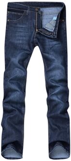 Mannen Denim Jeans Casual Herfst Winter Katoen Hip Hop Broek Mannelijke Losse Werk Lange Broek mannen Jeans Broek Slim Fit denim 30