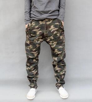 Mannen Elastische Broek Camouflage Harem Persoonlijkheid Mannelijke Plus Size Potlood Broek Grote Maat M-6XL