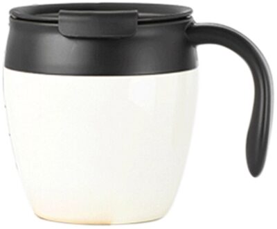 Mannen En Vrouwen Home Business Kantoor Roestvrij Staal Mode Eenvoudige Koffiekopje Warmte Isolatie Water Cup wit