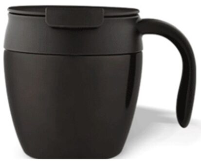 Mannen En Vrouwen Home Business Kantoor Roestvrij Staal Mode Eenvoudige Koffiekopje Warmte Isolatie Water Cup zwart