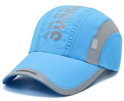 Mannen En Vrouwen Lente En Zomer Sneldrogende Ademend Netto Cap Brief Afdrukken Mode Baseball Cap Outdoor zonneklep lucht blauw