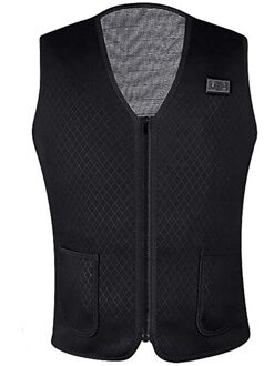 Mannen En Vrouwen Mouwloos Vest Pocket Met Wol Hooded Winter Losse Vest Winter Outdoor Fietsen Wandelen Camping Warme Verwarming Vesten Xxxl