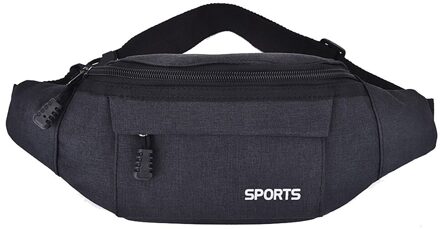 Mannen En Vrouwen Simple Leisure Oxford Sport Fitness Taille Packs Zwart Fanny Pack Reizen Riem Portemonnee schoudertassen B