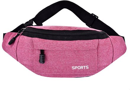 Mannen En Vrouwen Simple Leisure Oxford Sport Fitness Taille Packs Zwart Fanny Pack Reizen Riem Portemonnee schoudertassen
