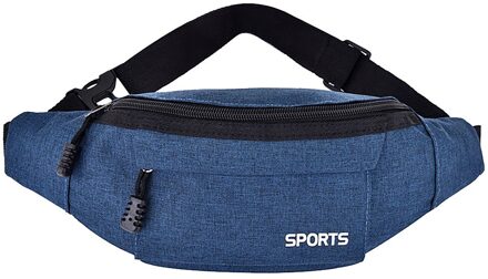 Mannen En Vrouwen Simple Leisure Oxford Sport Fitness Taille Packs Zwart Fanny Pack Reizen Riem Portemonnee schoudertassen