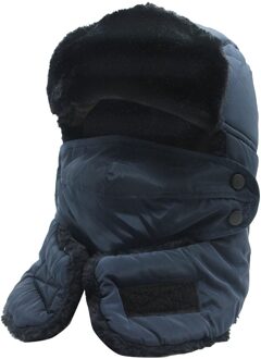 Mannen En Vrouwen Thunderheads Hoed Warme Bescherming Gezicht Cap Thunderheads Hoed Verdikte Oor Bescherming Gezicht Winddicht Bomber Cap marine