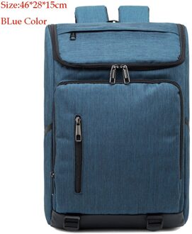 Mannen En Vrouwen Waterdichte Rugzak, 15.6-Inch Laptop Rugzak, Grote Capaciteit Reistas, student Schooltas blauw