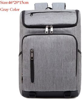 Mannen En Vrouwen Waterdichte Rugzak, 15.6-Inch Laptop Rugzak, Grote Capaciteit Reistas, student Schooltas grijs.