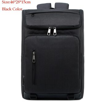 Mannen En Vrouwen Waterdichte Rugzak, 15.6-Inch Laptop Rugzak, Grote Capaciteit Reistas, student Schooltas zwart